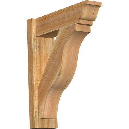 Ekena Millwork Funston Rough Sawn Traditional Outlooker, Western Red Cedar, 6"W x 20"D x 24"H OUT06X20X24FST01RWR